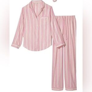 Victoria's Secret Pink Striped Pajama Set